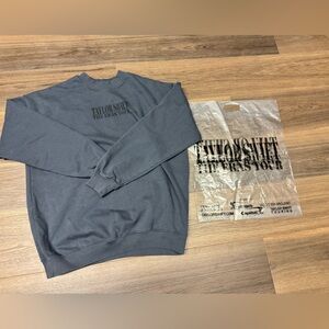Taylor Swift eras tour blue grey crewneck sweatshirt New With Tags